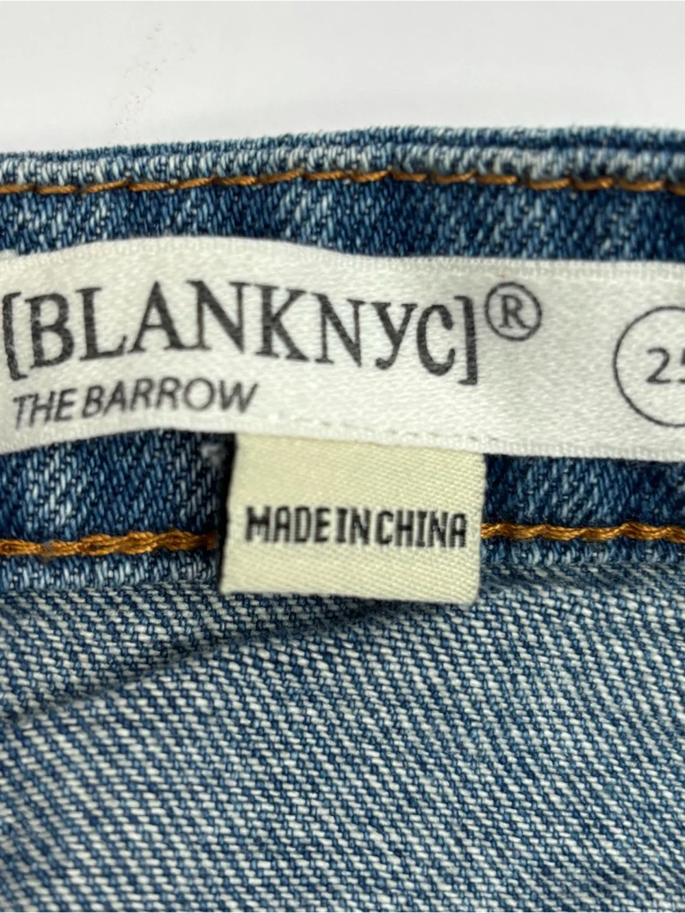 Blank NYC Light Wash Distressed Denim Cut Off Jean Shorts Size 25